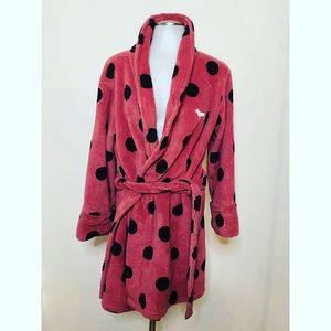 PINK Polka Dot Robe